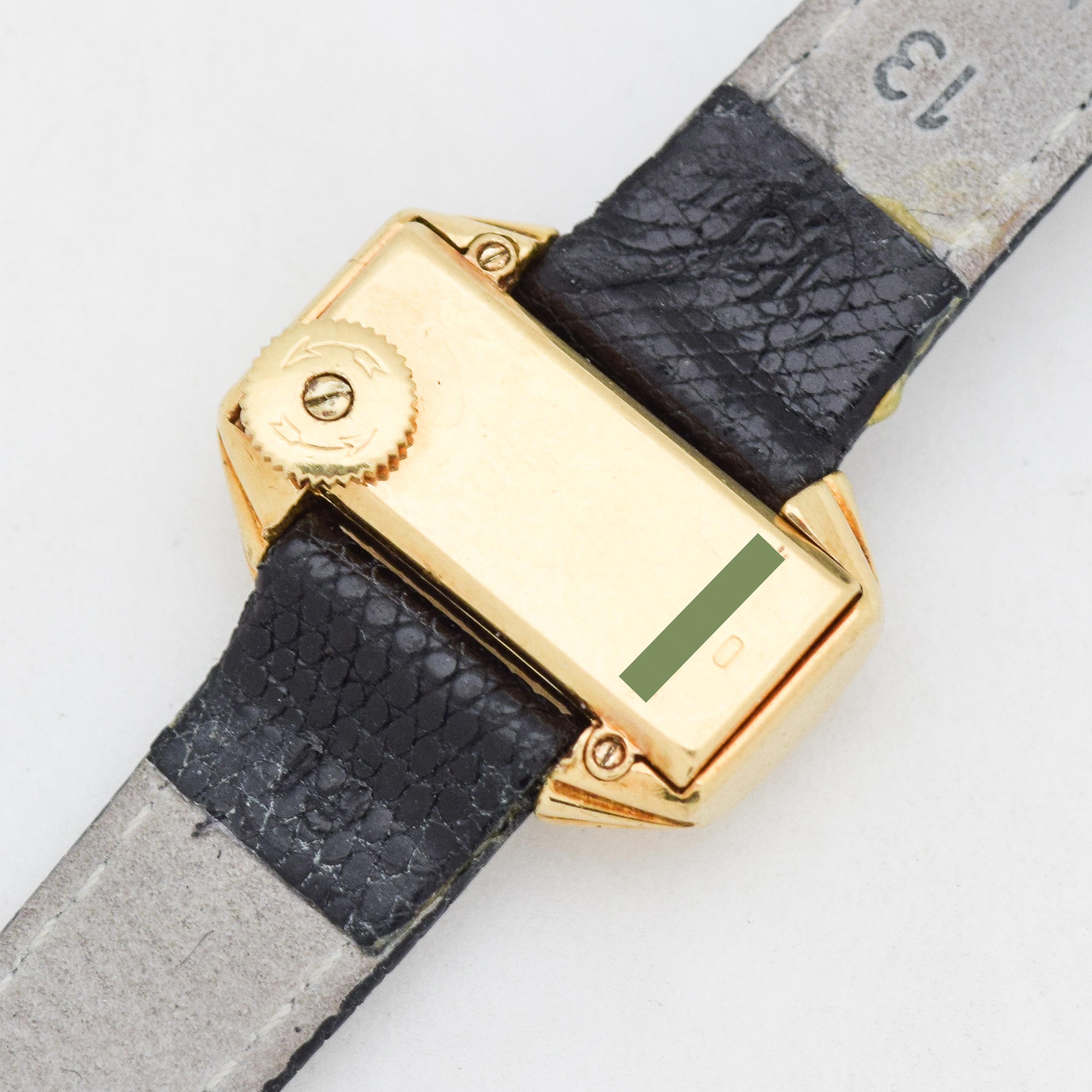 Vintage Jaeger LeCoultre Ladies 18 Karat Yellow Gold Watch, 1960s In Excellent Condition In Beverly Hills, CA