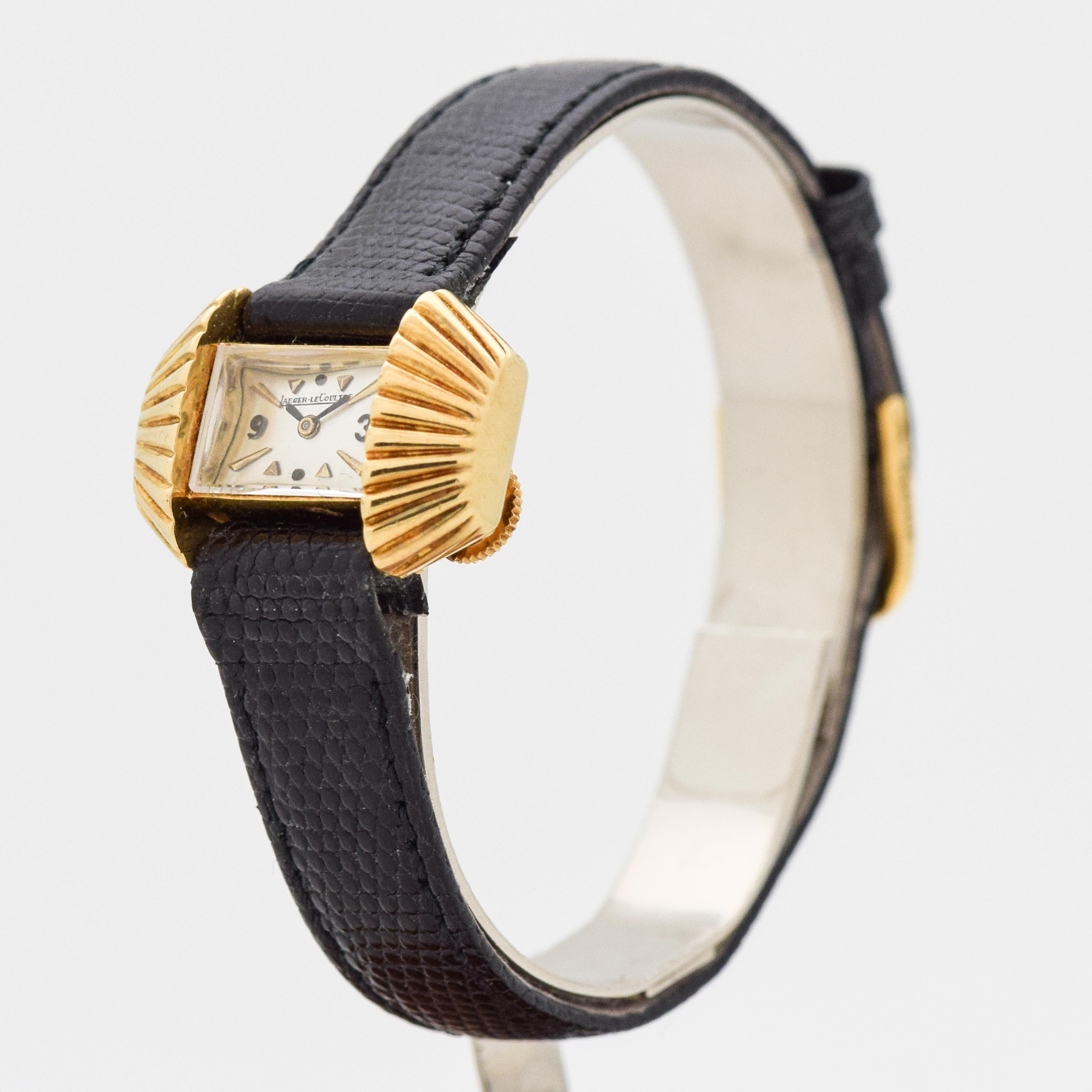 jaeger lecoultre women's gold watch