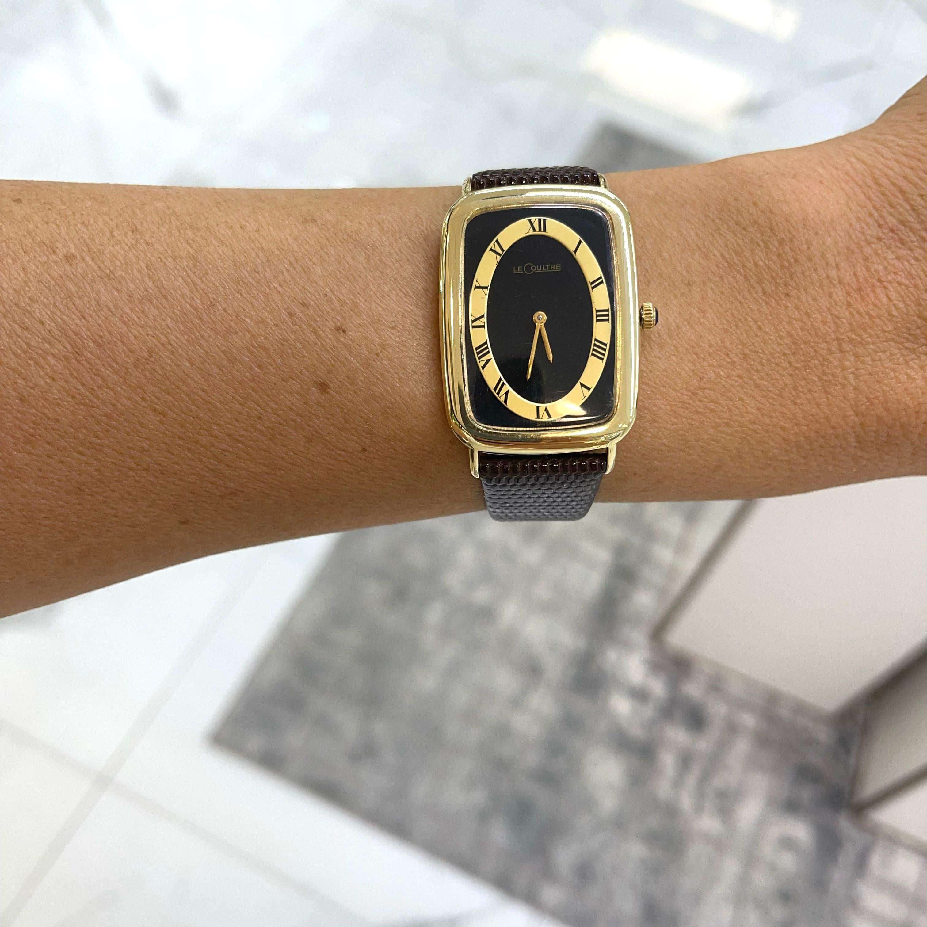 Jaeger Lecoultre Vintage Handaufzug Vouge Tank 818 28MM 14K Golduhr mit Handaufzug 1