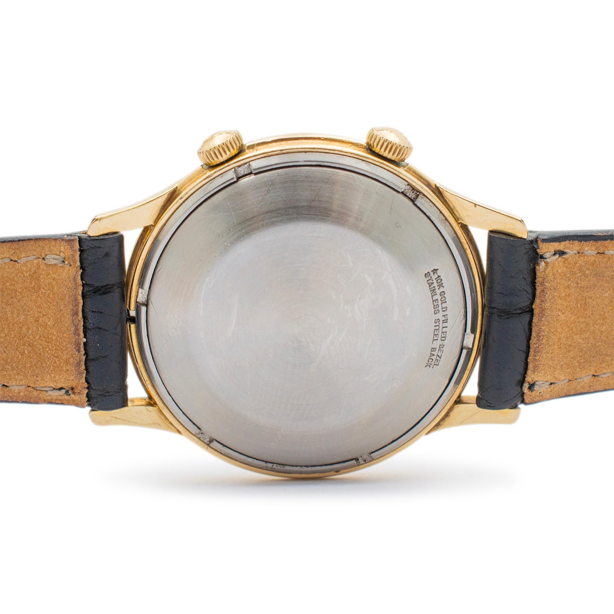 Jaeger-Lecoultre Memovox 853 38MM 10K Gold gefüllte Edelstahl-Uhr, Vintage 1