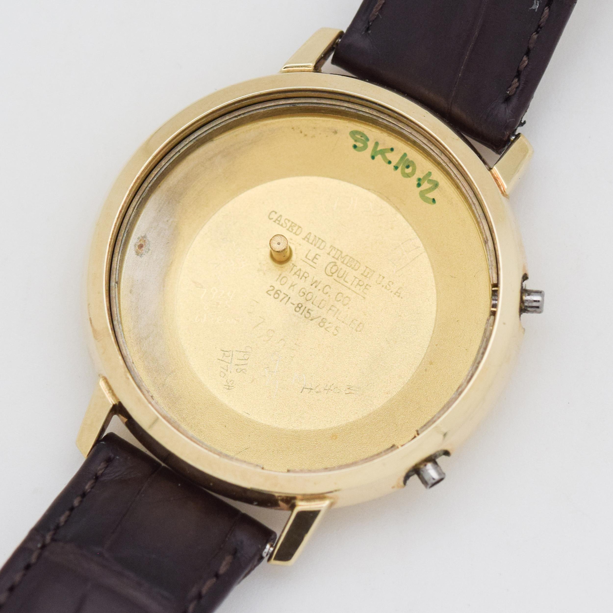 Vintage Jaeger LeCoultre Memovox Wrist Alarm Watch, 1950s For Sale 2