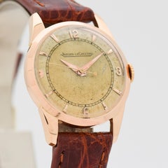 Vintage Jaeger-LeCoultre Midsize 18 Karat Rose Gold Watch, 1960s