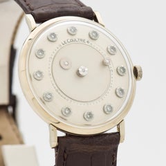 Vintage Jaeger-LeCoultre Mystery Dial 14 Karat White Gold Watch, 1960s
