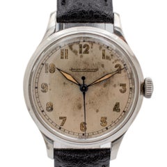 Vintage Jaeger Lecoultre P478 33MM Stainless Steel Manual Winding Military Watch