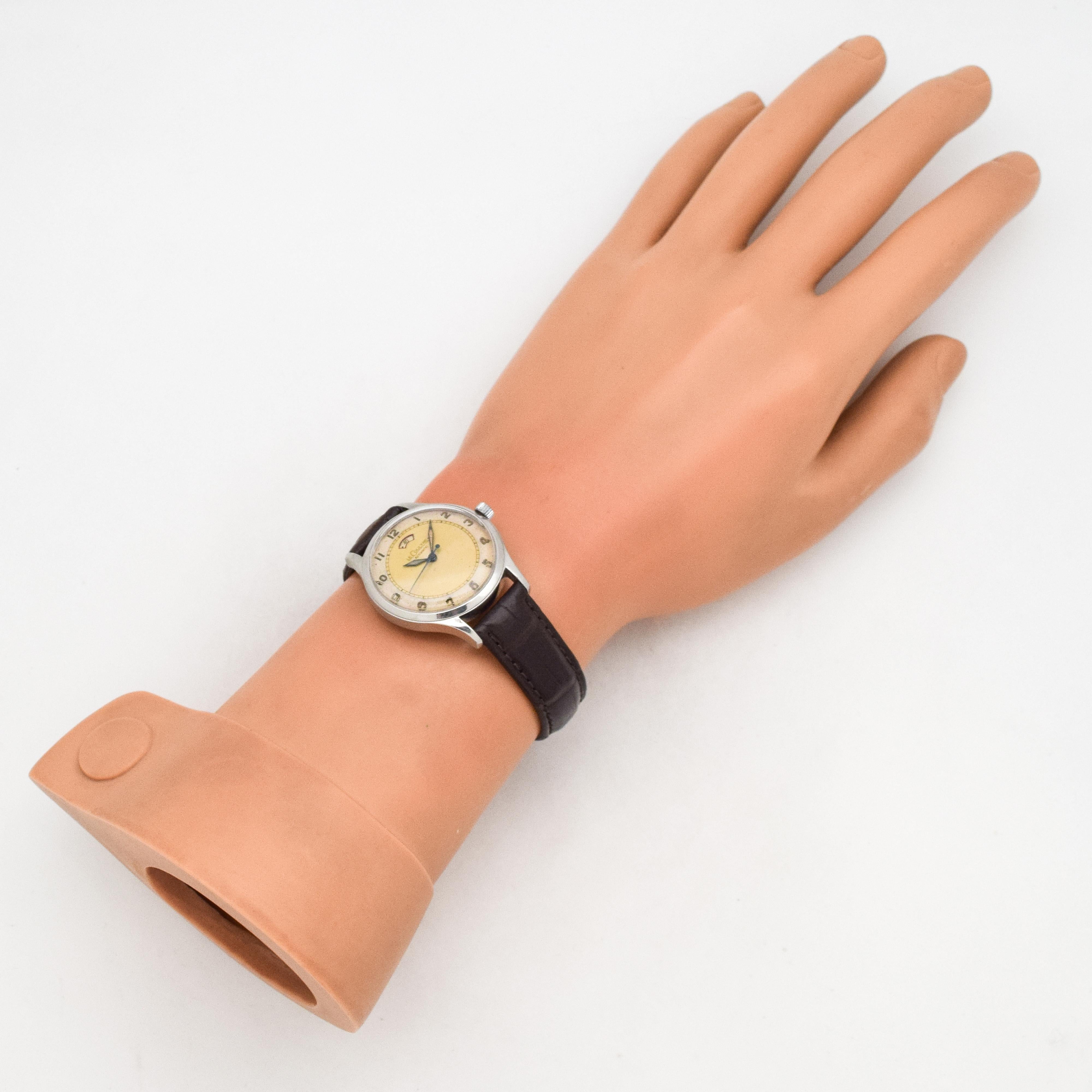 Women's or Men's Vintage Jaeger-LeCoultre Power Reserve Automatic, 1950s For Sale