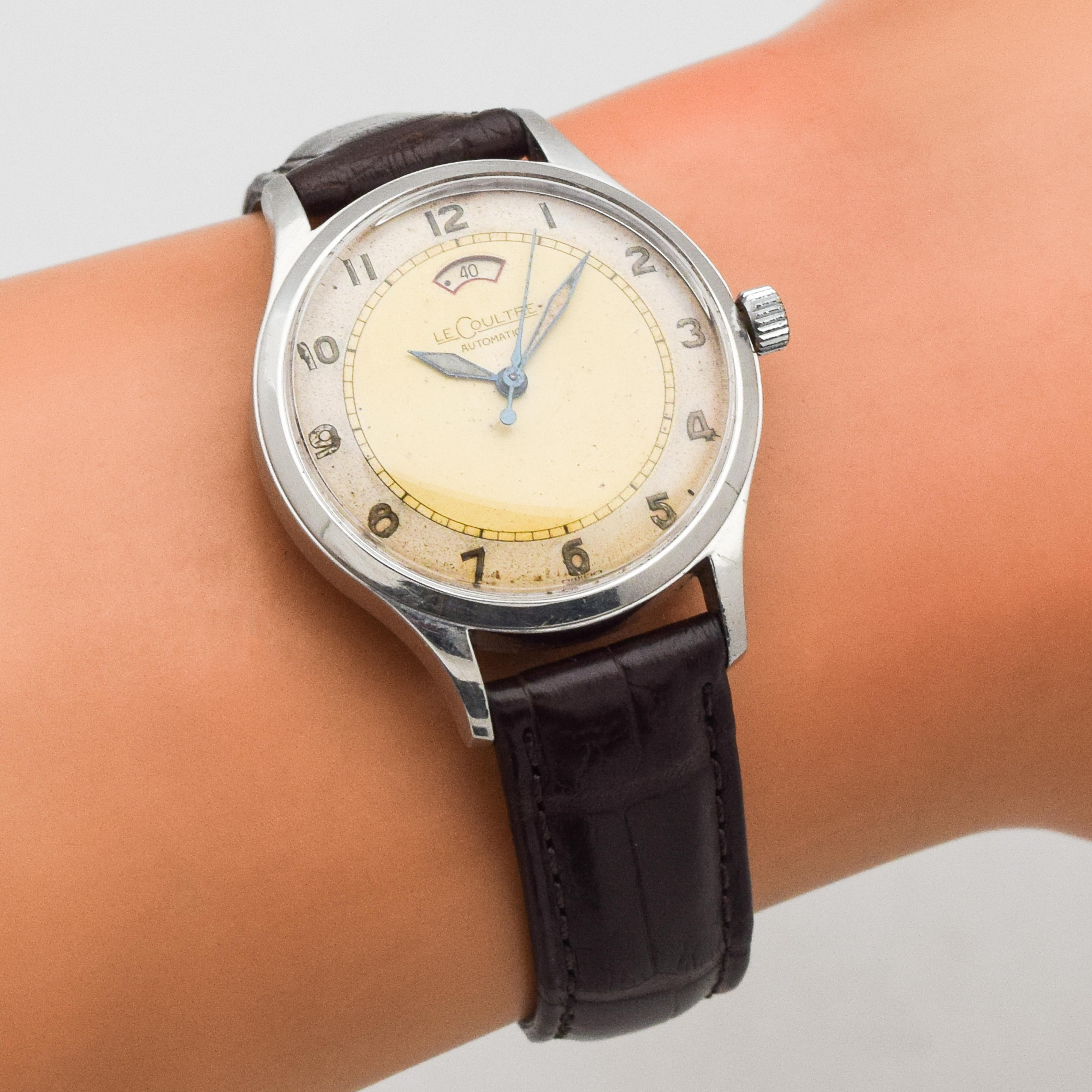 Vintage Jaeger-LeCoultre Power Reserve Automatic, 1950s For Sale 1