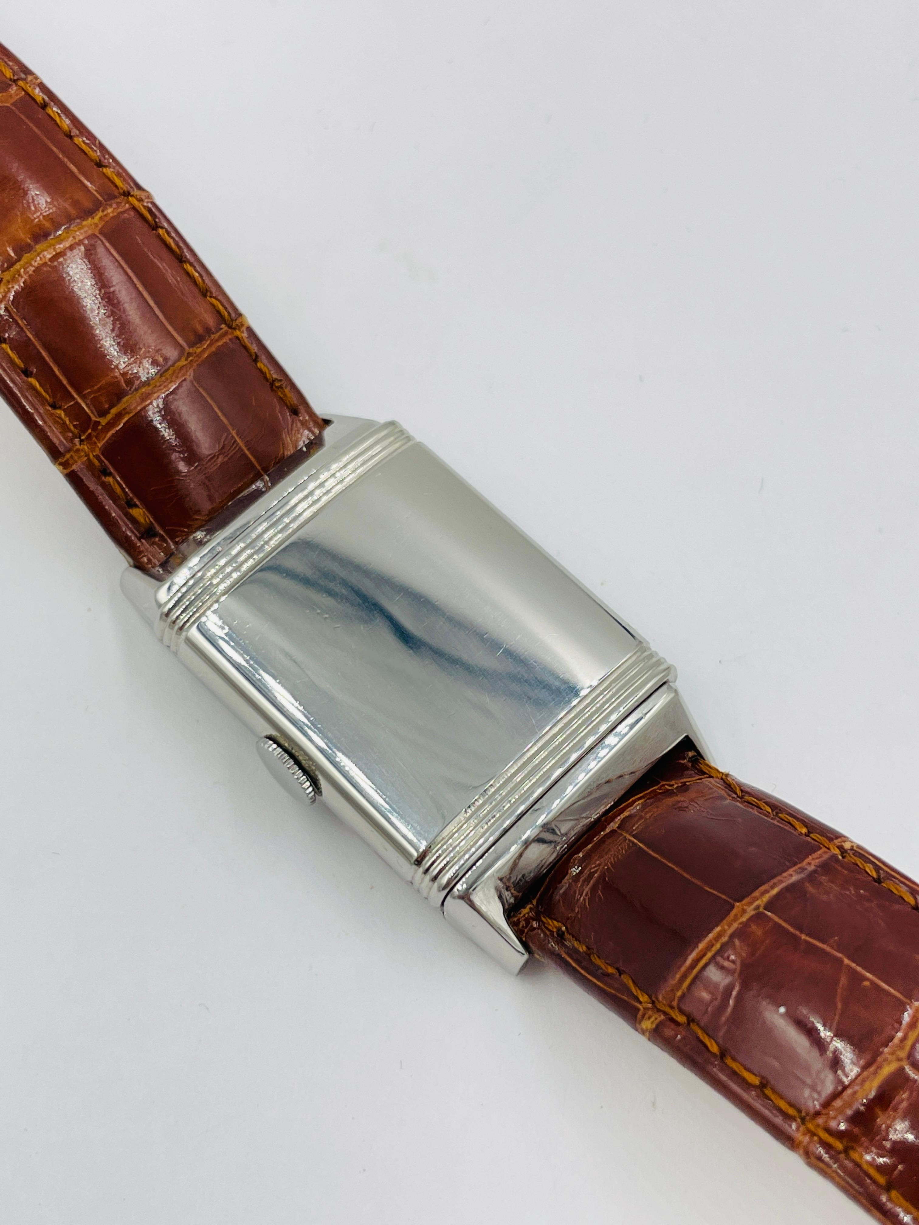 Jaeger LeCoultre Reverso Stahlarmbanduhr, Vintage 1