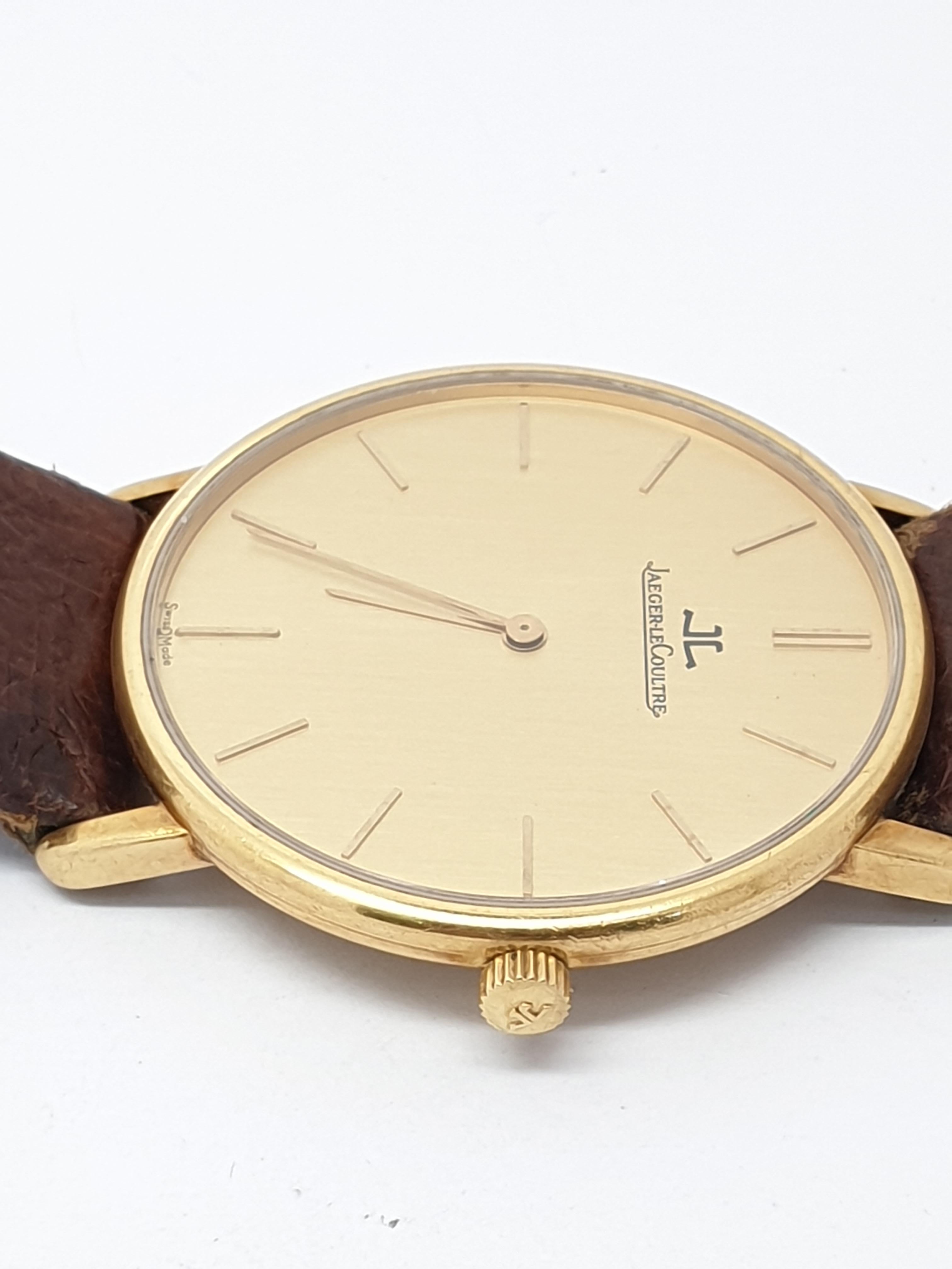 Modern Vintage Jaeger LeCoultre Slimline 18 Karat Watch