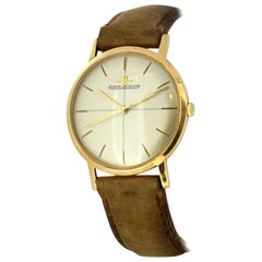 Retro Jaeger LeCoultre Solid 18 Karat Yellow Gold Manual, circa 1960s