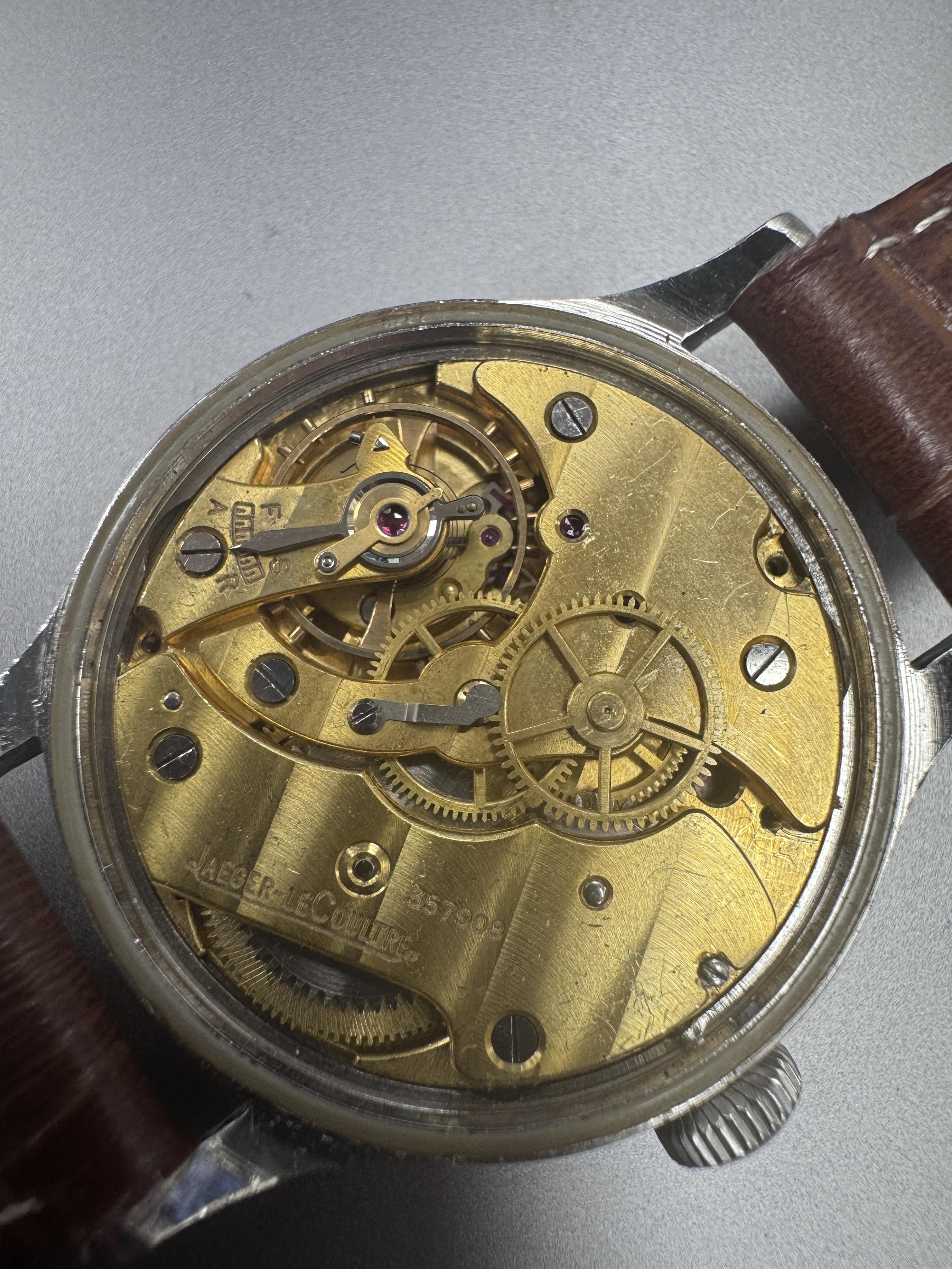 Vintage Jaeger-LeCoultre Stainless Steel Hand Wind Men's Watch 4