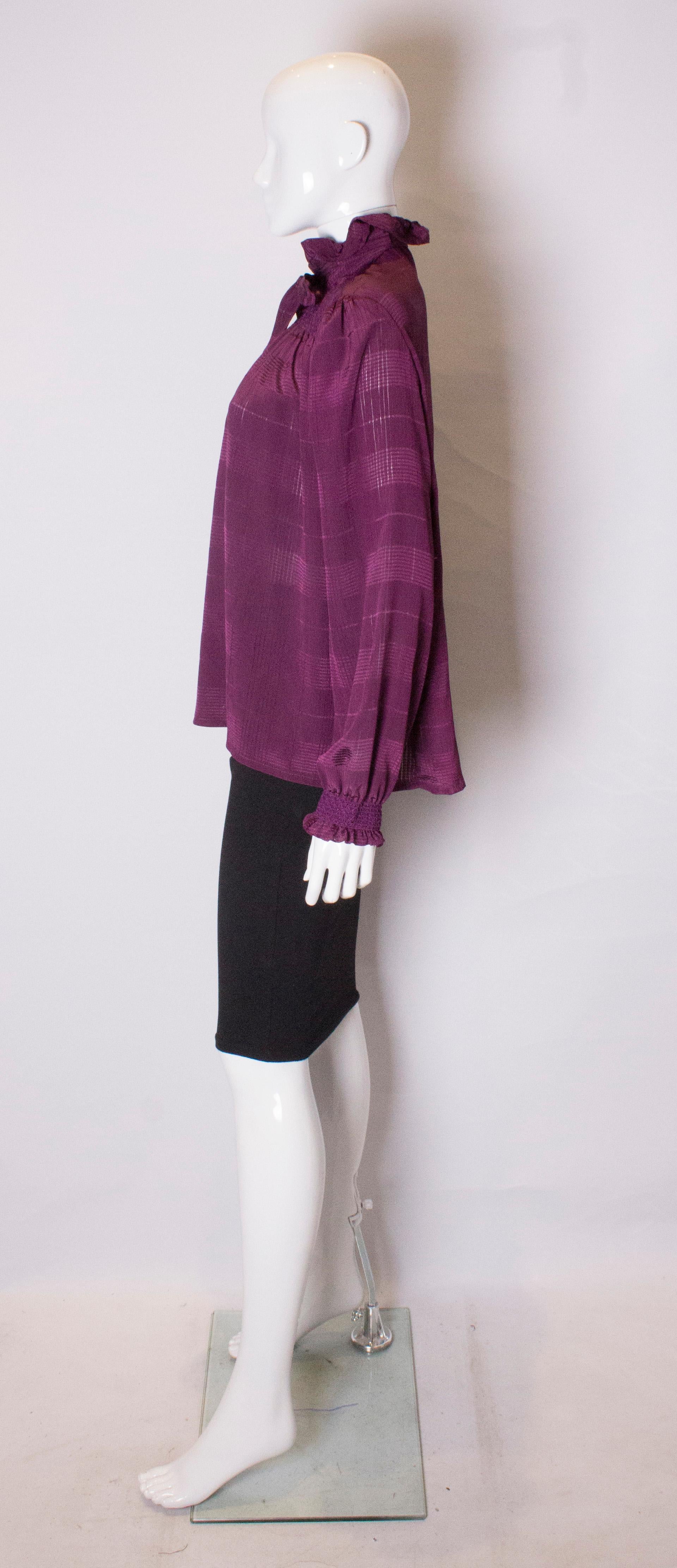 jaeger silk blouse