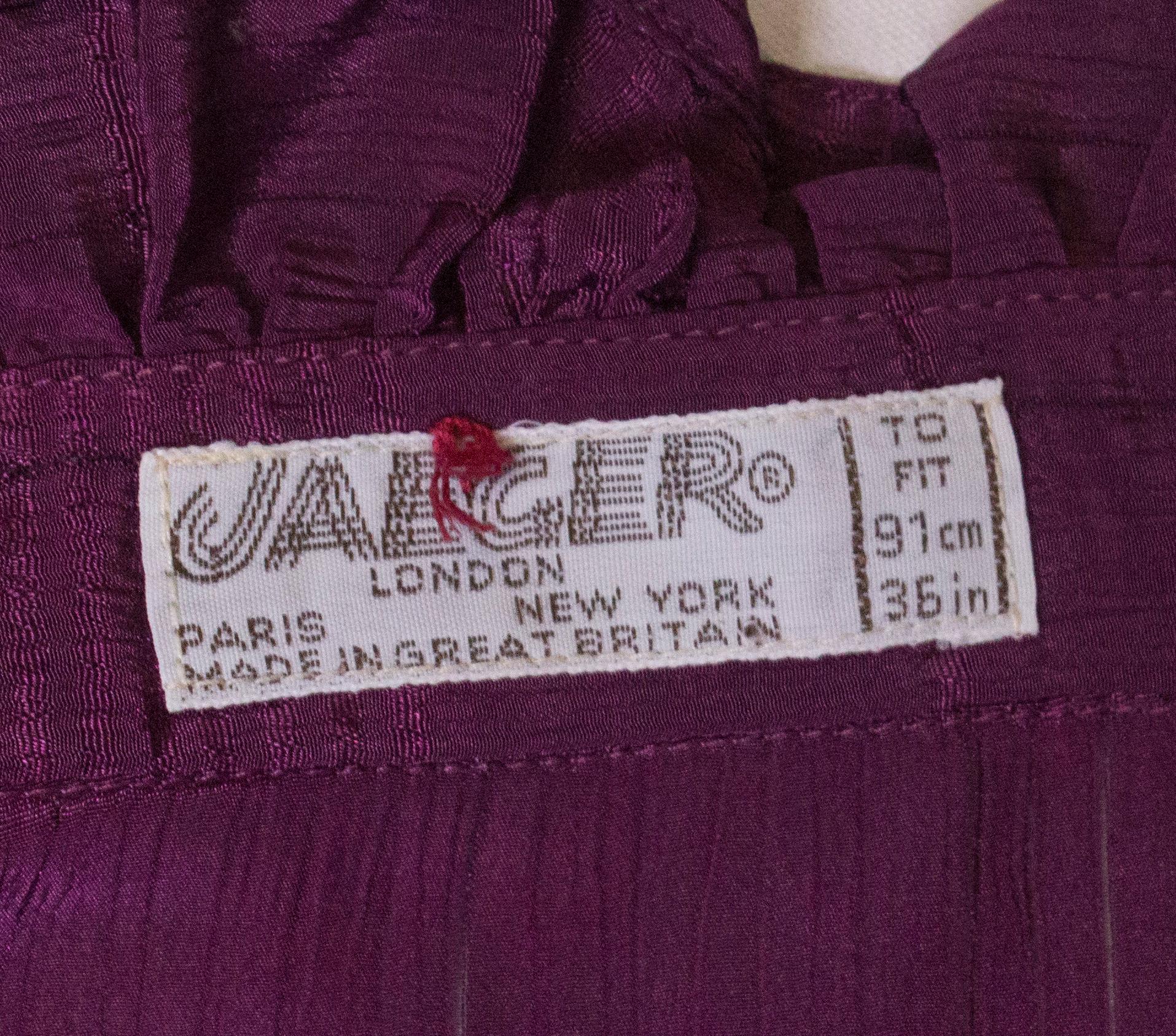 Vintage Jaeger Purple Blouse For Sale 2