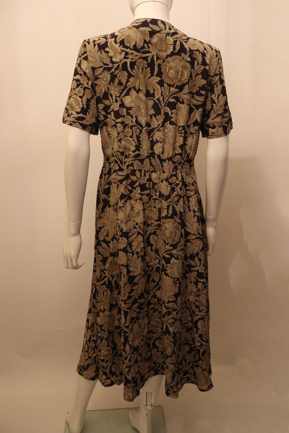 Women's Vintage Jaeger Silk Dress For Sale