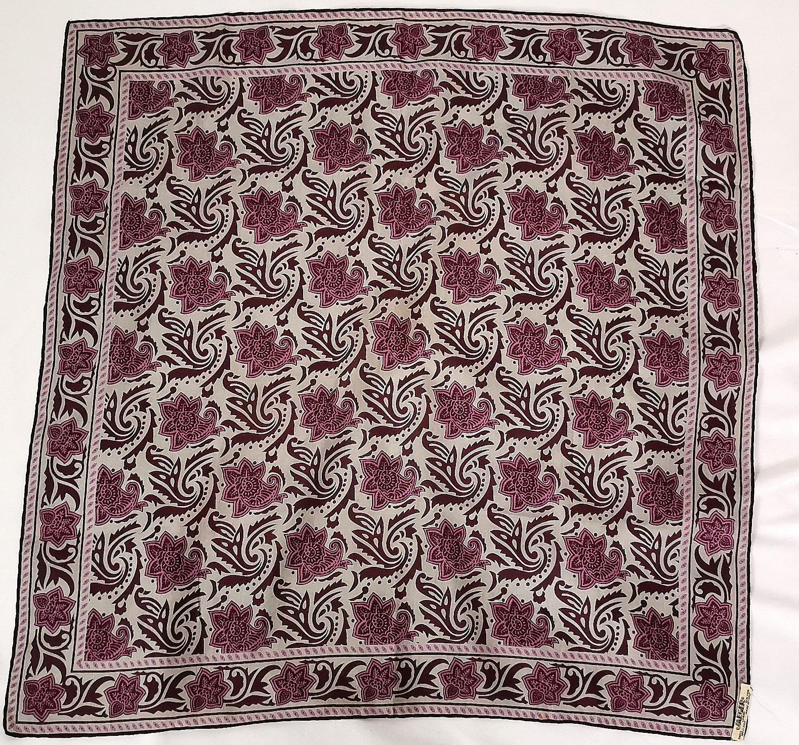Vintage Jaeger silk scarf, Paisley print  For Sale 3