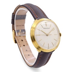 Vintage Jager-Le-Coultre 18k Yellow Gold Mens Watch