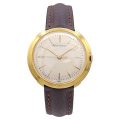 Vintage Jager-Le-Coultre 18k Yellow Gold Mens Watch