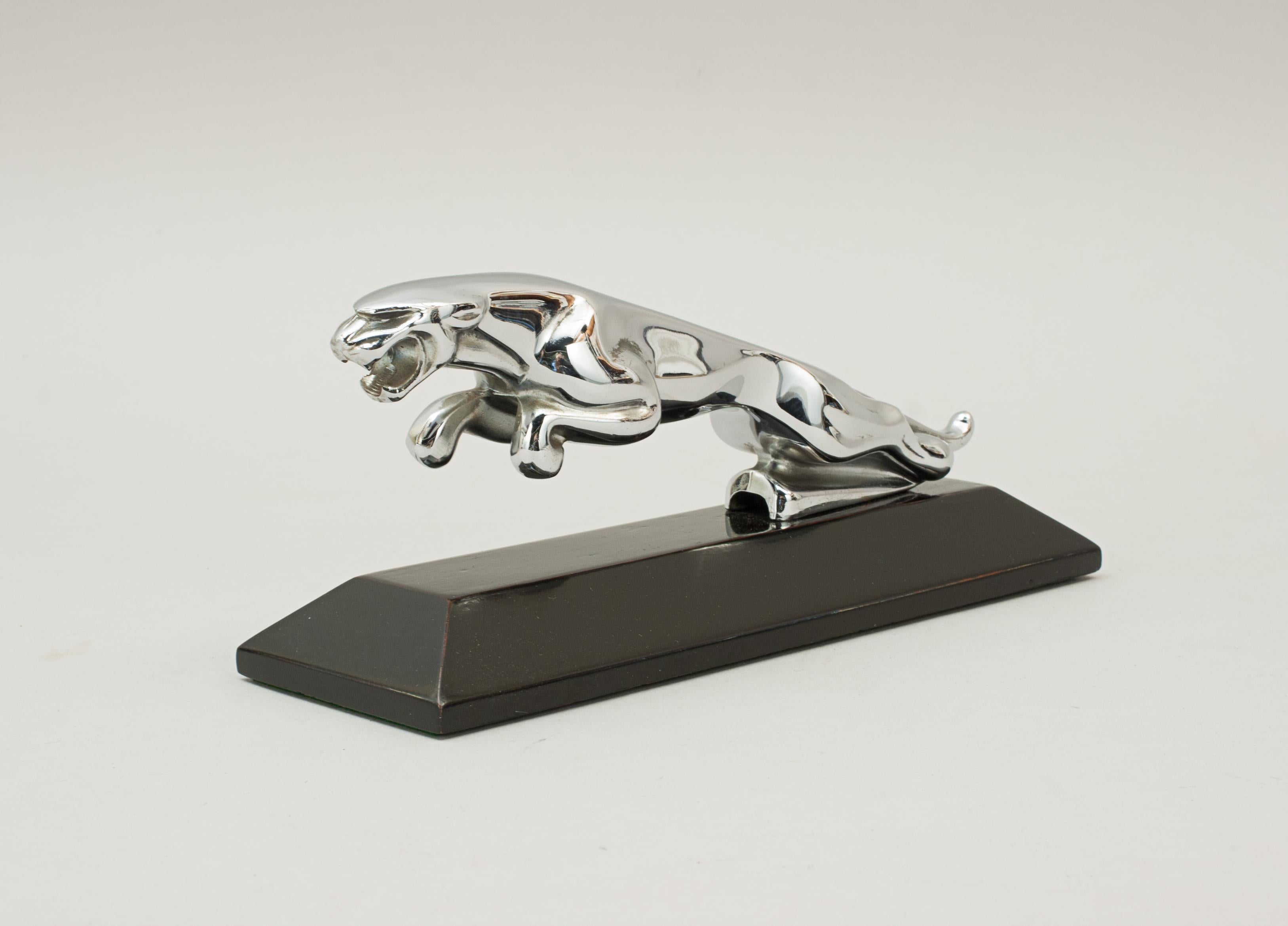 Chrome Vintage Jaguar Car Mascot