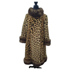 ~Vintage rare Jaguar fur coat tortora russian sable size 8 ~no duties