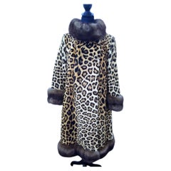 ~Vintage rare Jaguar fur coat tortora russian sable size 8 ~no duties