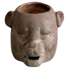 Vintage Jaguar Pot in the Style of Zoomorphic Pot From Tabasco