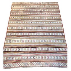 Vintage Jajim Pattern Stripe 7’5″ x 5’8″