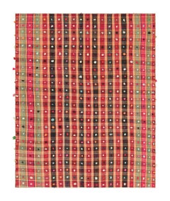 Vintage Jajim Qashqai Persian Kilim with Colorful Dots and Stripes - Rug & Kilim