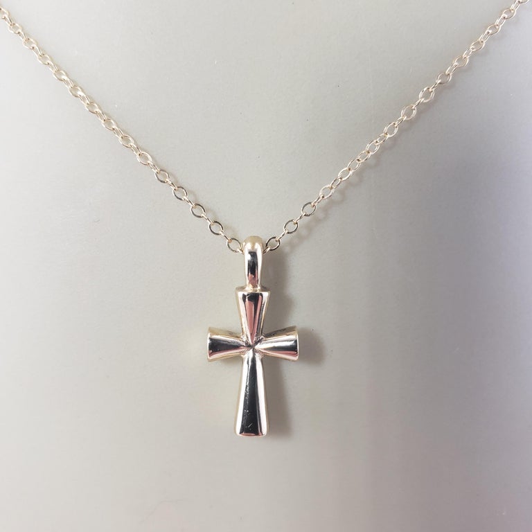 James Avery 14 Karat Yellow Gold Cross Pendant Necklace at 1stDibs
