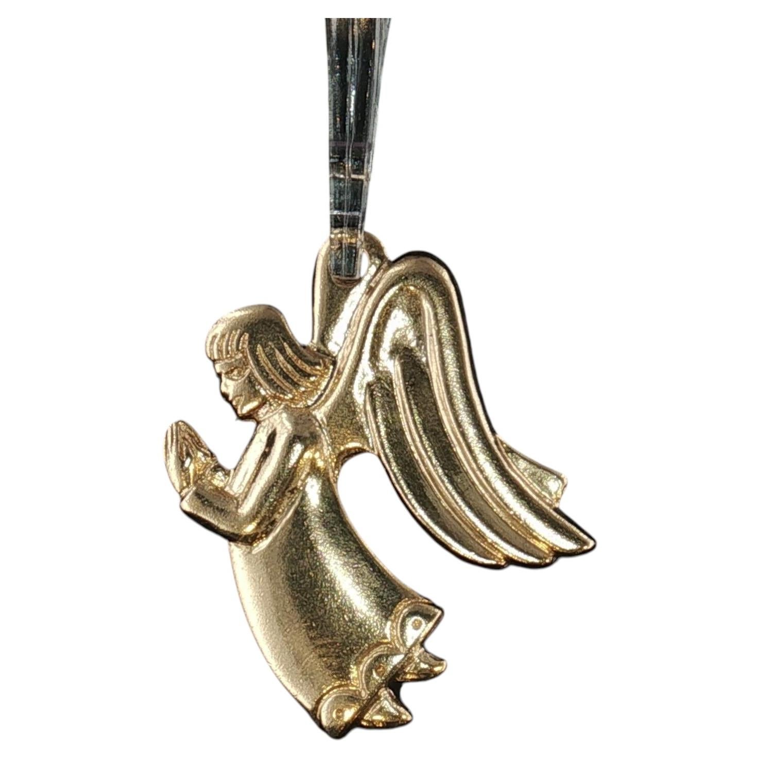 Vintage James Avery 14K Yellow Gold Praying Angel Charm Pendant Retired 5.0g 1''