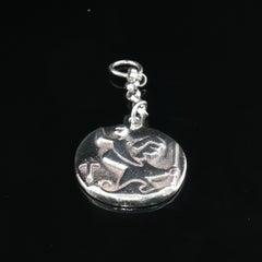 Vintage James Avery 925 Silver St Christopher Medal Pendant + 1'' Chain 8.3g