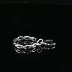 Vintage James Avery 925 Sterling Silver Horseshoe Dangle Charm Ring Sz 5 Retired