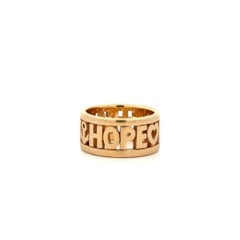 Vintage James Avery FAITH HOPE LOVE Gold Designer Band Ring Estate Fine Jewelry