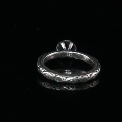 Vintage-Ring von James Avery mit Granat, Sterlingsilber, Größe 4,5, geschwungenes Band, 925, nicht mehr erhältlich