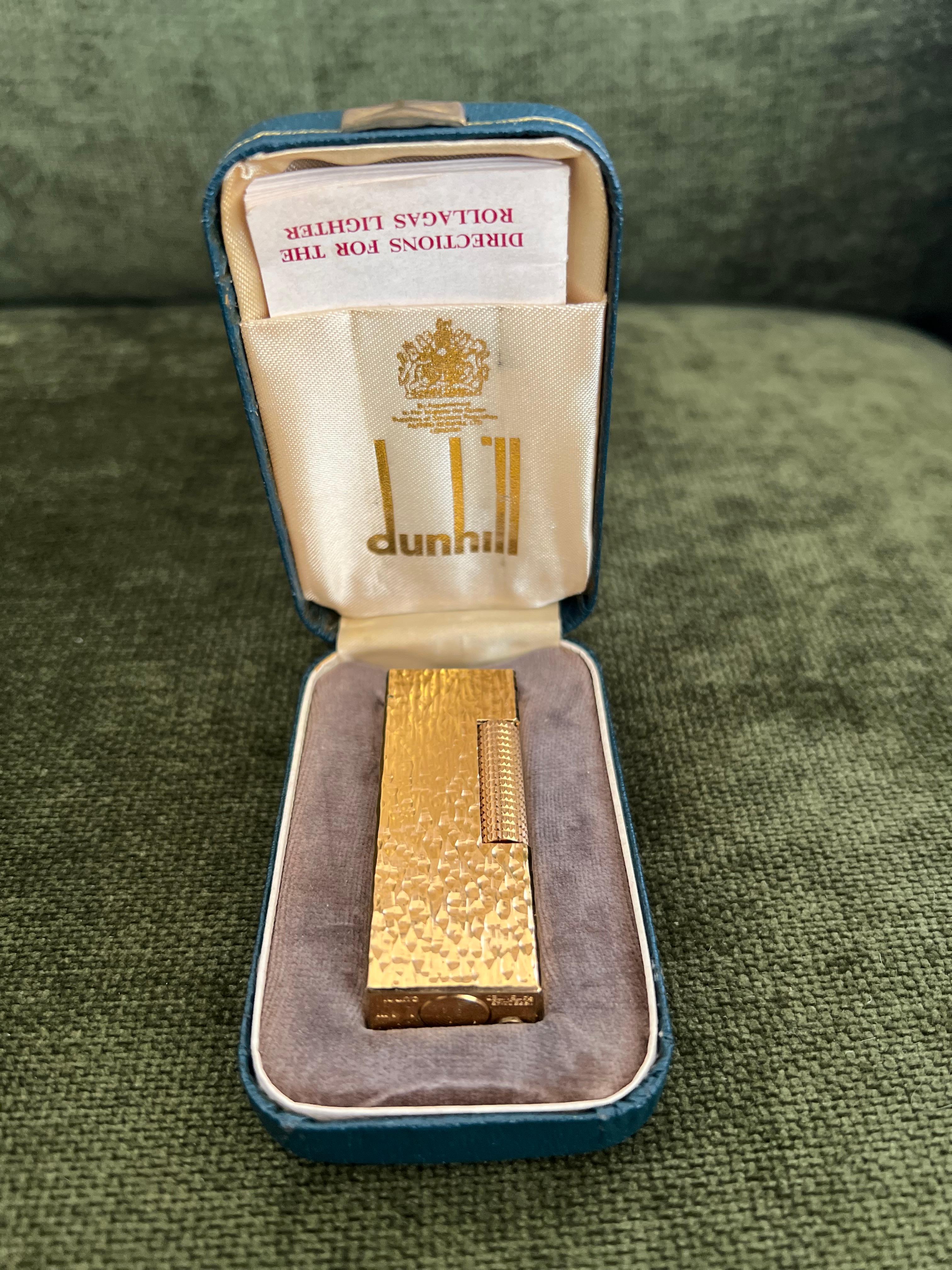 Vintage James Bond Dunhill vergoldetes Original-Wolkenetui, Vintage, James Bond, um 1970 (Art déco)