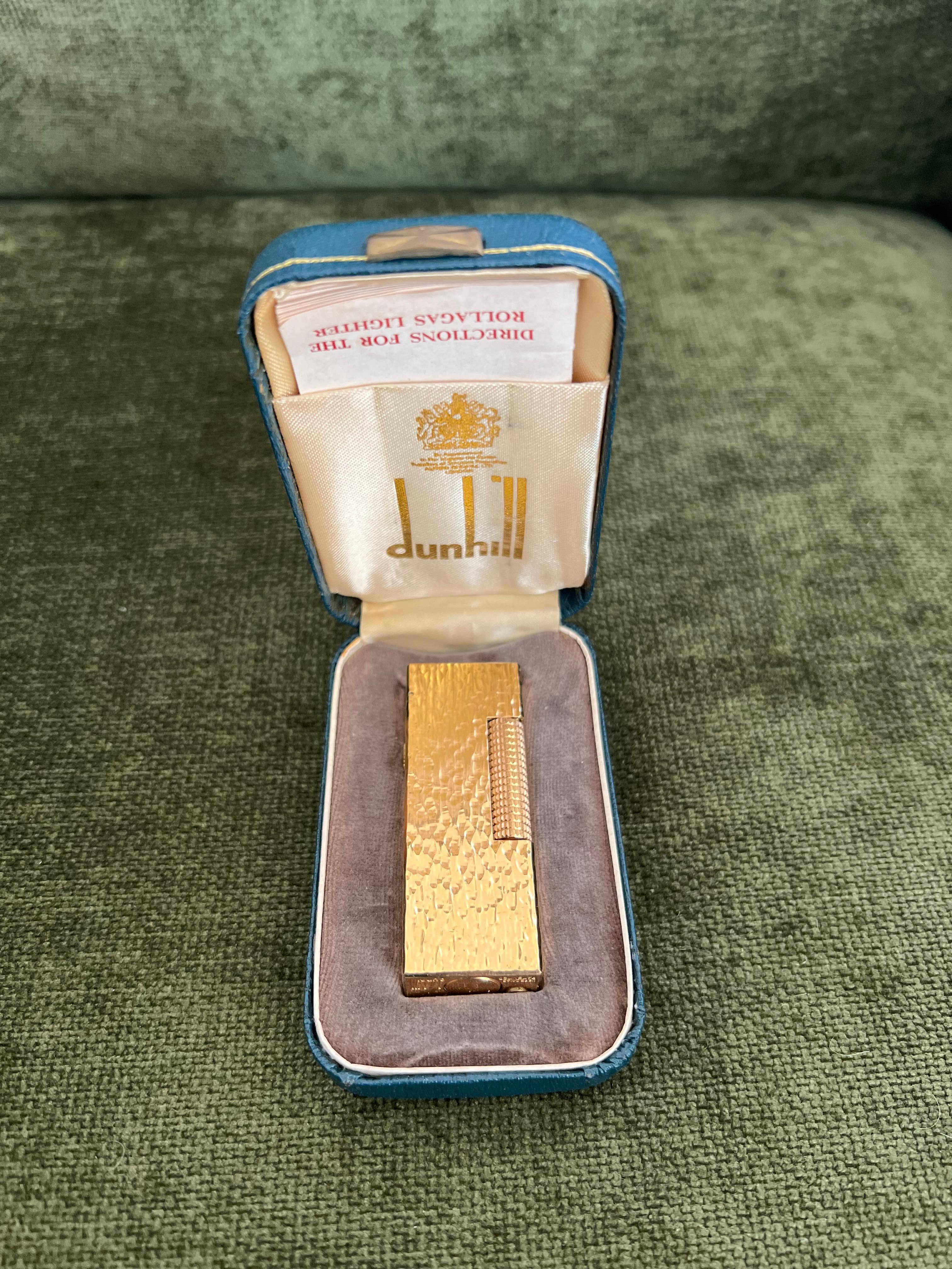 Vintage James Bond Dunhill vergoldetes Original-Wolkenetui, Vintage, James Bond, um 1970 im Zustand „Hervorragend“ in New York, NY
