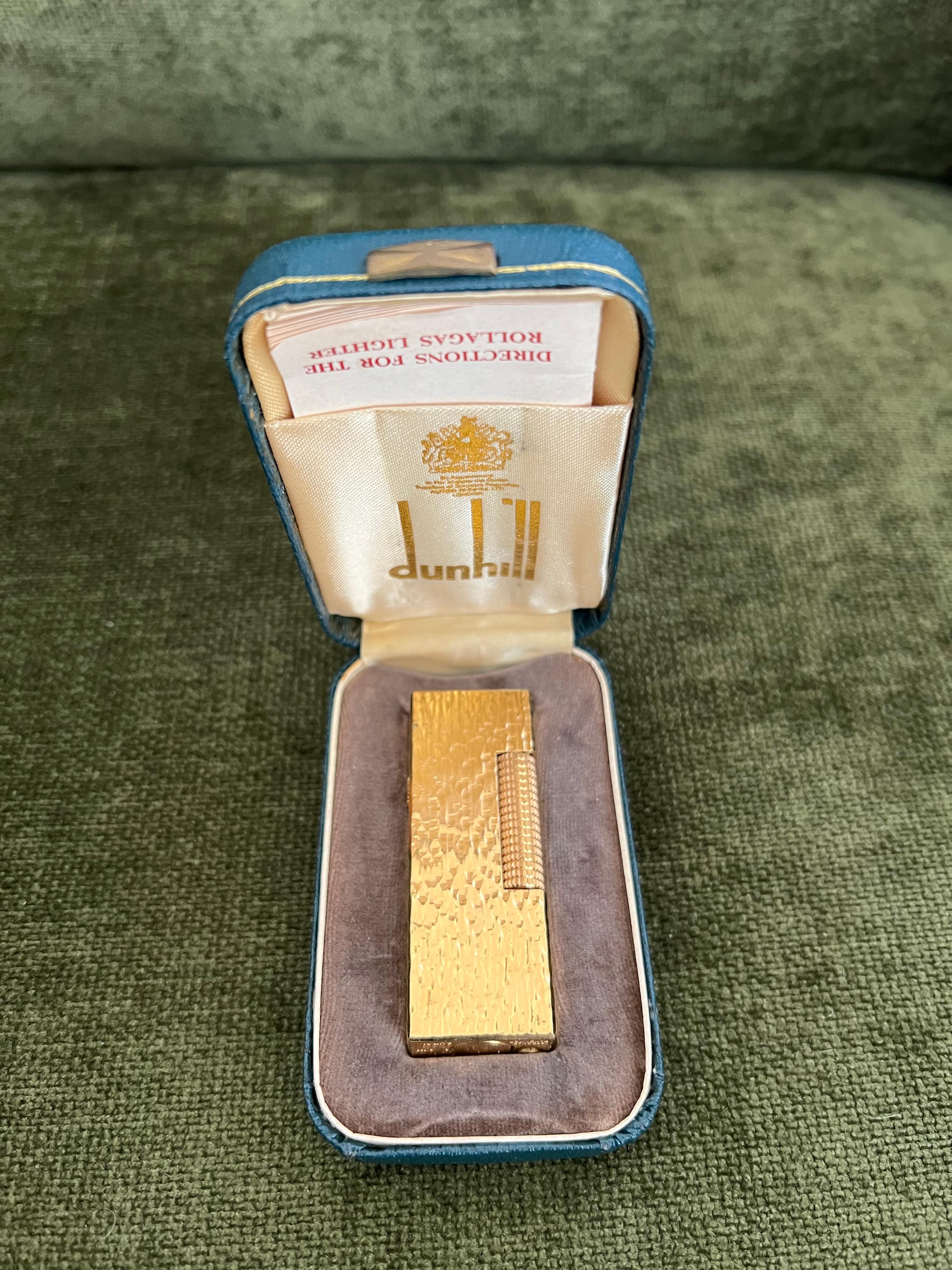 Vintage James Bond Dunhill vergoldetes Original-Wolkenetui, Vintage, James Bond, um 1970 1