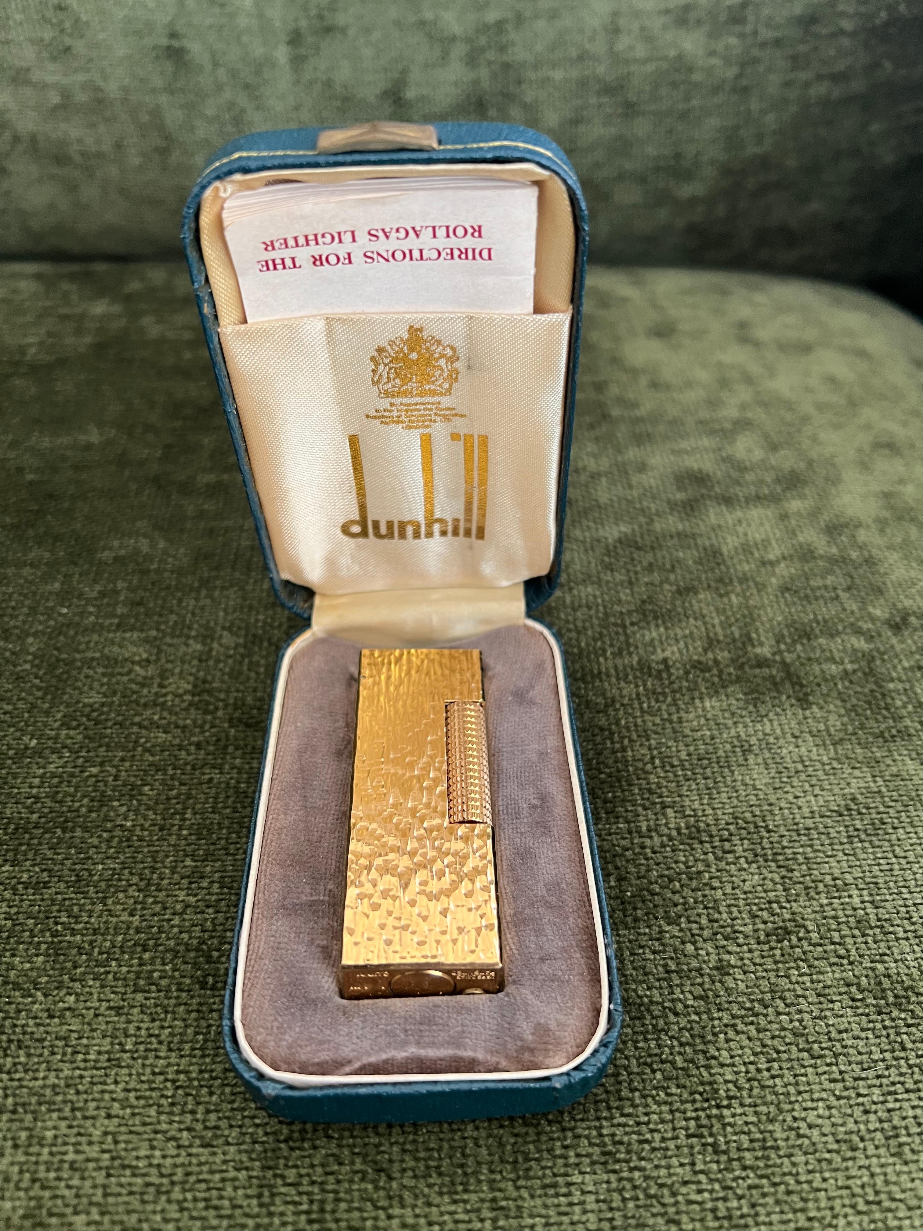 Vintage James Bond Dunhill vergoldetes Original-Wolkenetui, Vintage, James Bond, um 1970 3