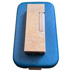 Vintage “ James Bond” Dunhill Gold Plated Lighter Original Sky Case, Circa 1970
