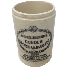 Used James Keller & Sons Dundee Marmalade Ironstone Jar