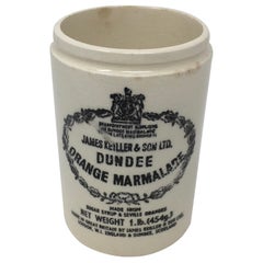 Vintage James Keiller & Sons Dundee Marmalade Ironstone Jar