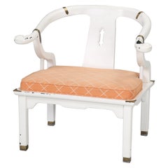 Vintage James Mont Chinoiserie Horseshoe Ming Armchair For Century Furniture