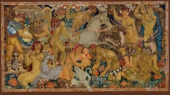 Vintage James Owen Mahoney Verre Eglomise Painting