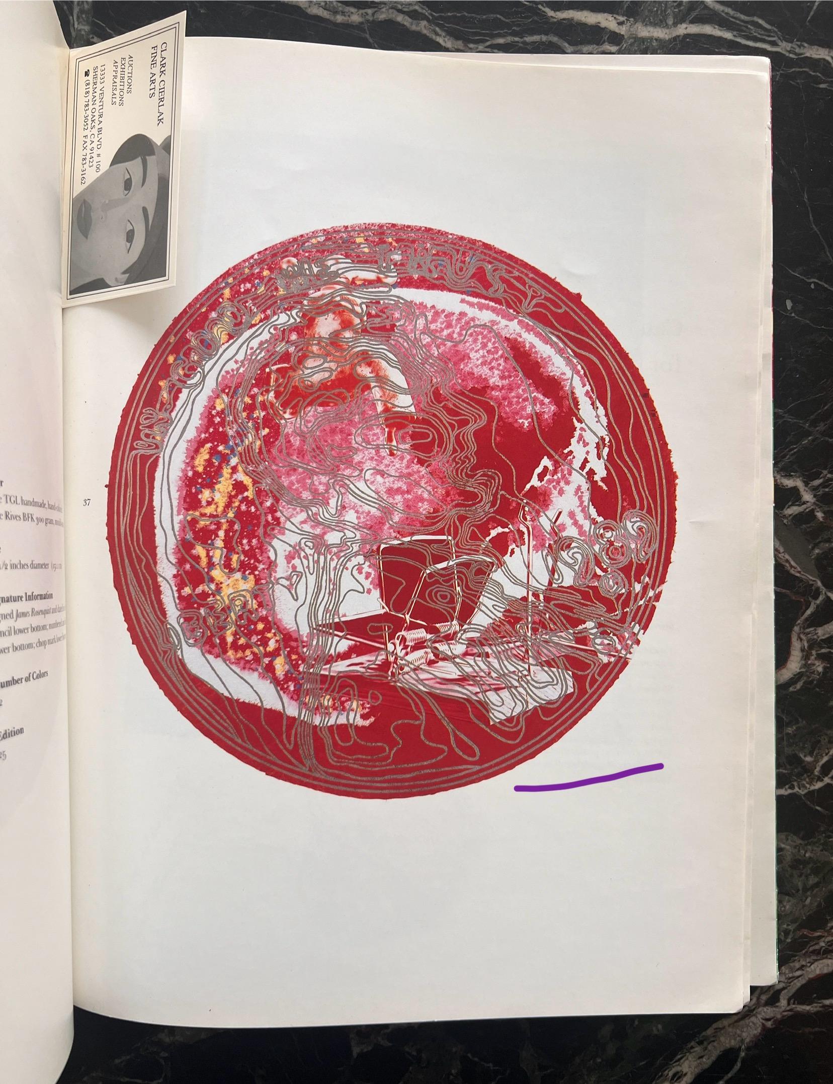 20th Century Vintage James Rosenquist coffee table book, 1988 For Sale