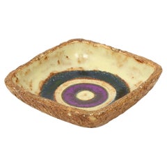 Vintage Jan Van Erp Fruit Bowl Square Bowl Ceramic Sixties