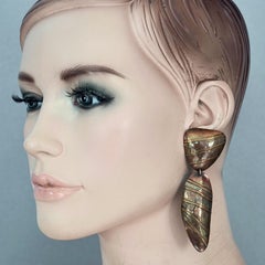 Vintage JANE BOHAN 14K Gold Filled Nautical Shell Dangling Earrings