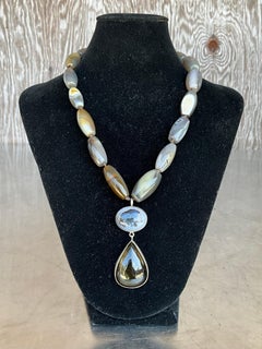 Vintage Jane Diaz Gemstone Beaded Necklace