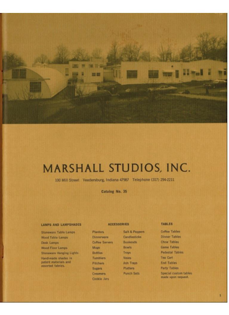 Vintage Jane + Gordon Martz Marshall Studios Incised Stoneware Lamp 141-35-122 For Sale 3