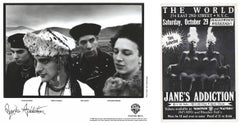 Vintage Jane's Addiction press Photograph & gig flyer (set of 2)