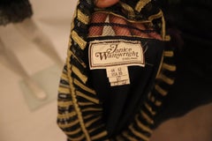 Vintage Janice Wainwright Black and Gold Dress