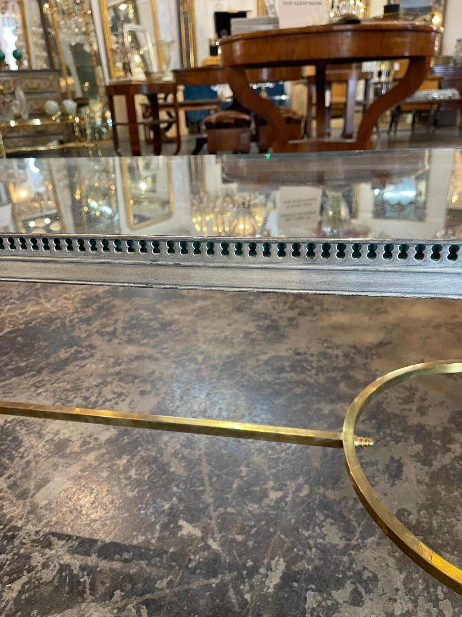 Brass Vintage Jansen Coffee Table