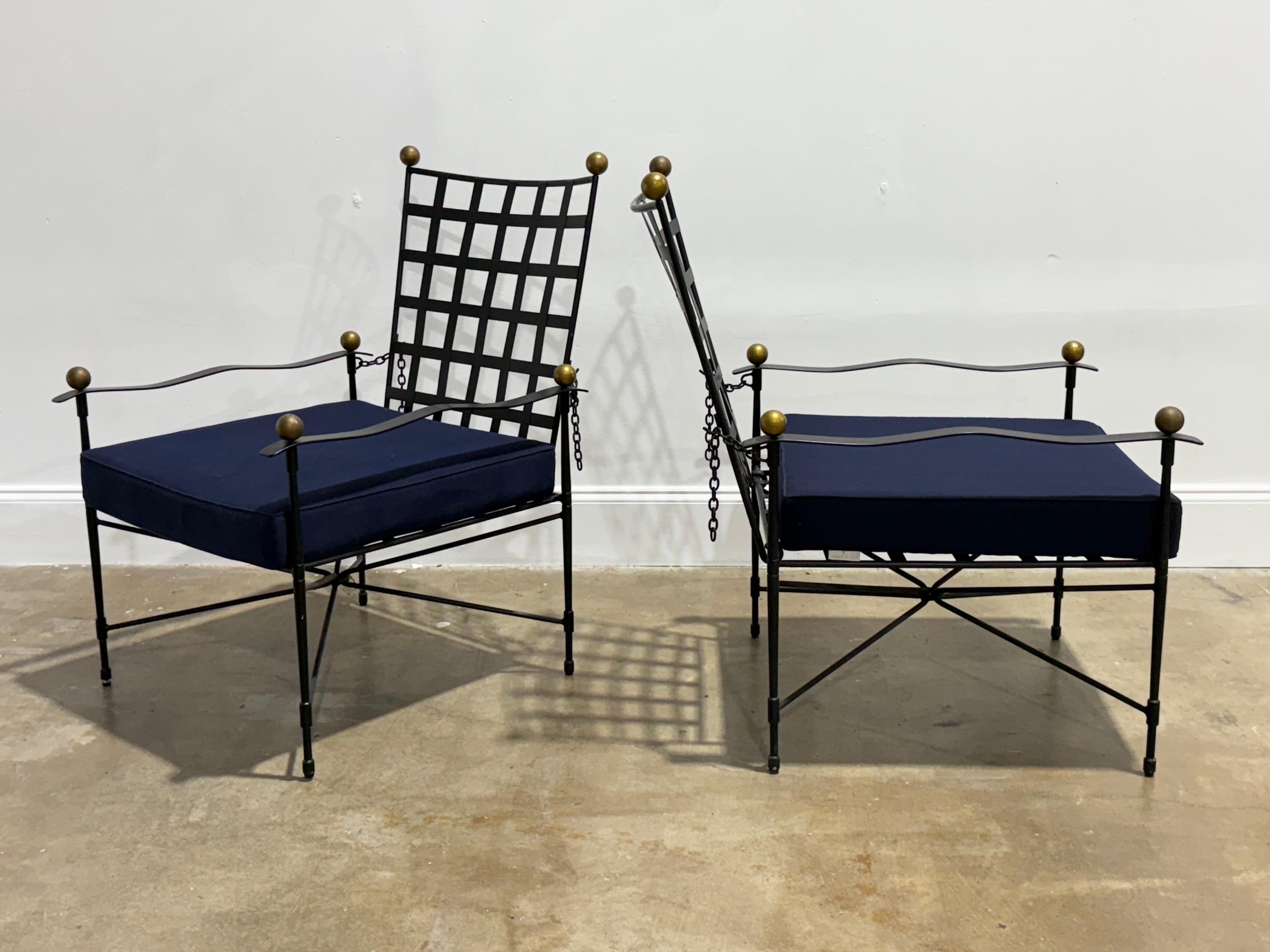 Vintage Janus et Cie Amalfi Lounge Chairs - after Mario Papperzini for Salterini In Good Condition For Sale In Decatur, GA